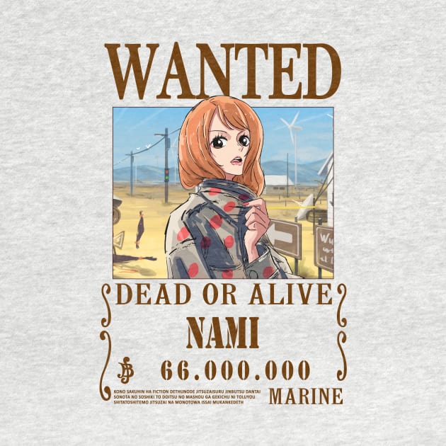 Nami One Piece Fashion Wanted by Teedream